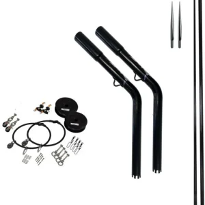 Reelax Boat Outriggers|Flies<Drop In Outrigger 3m Glass Poles Kit Black