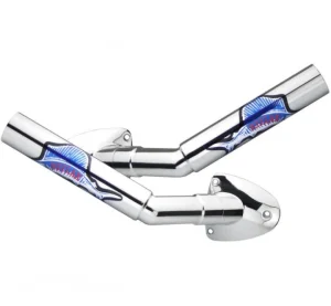 Reelax Boat Outriggers|Flies<Outrigger Base Gunnel Mount SS Pair