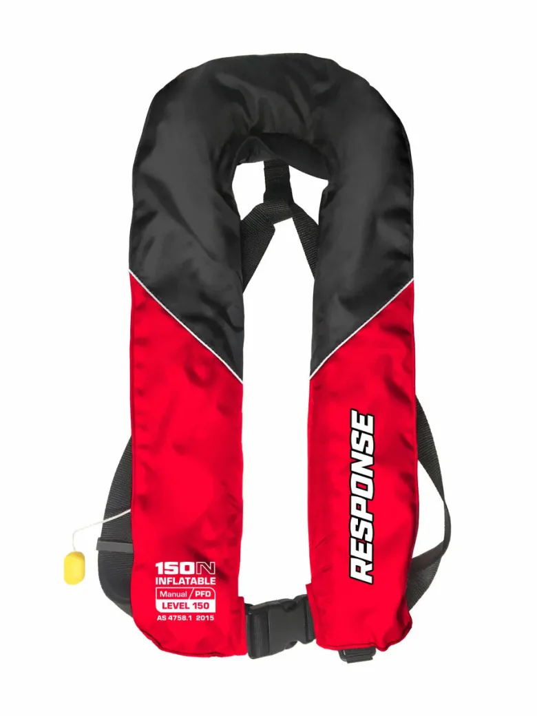 Response Safety And Inflatable PFDs|Flies<Manual Inflatable PFD Adult Red