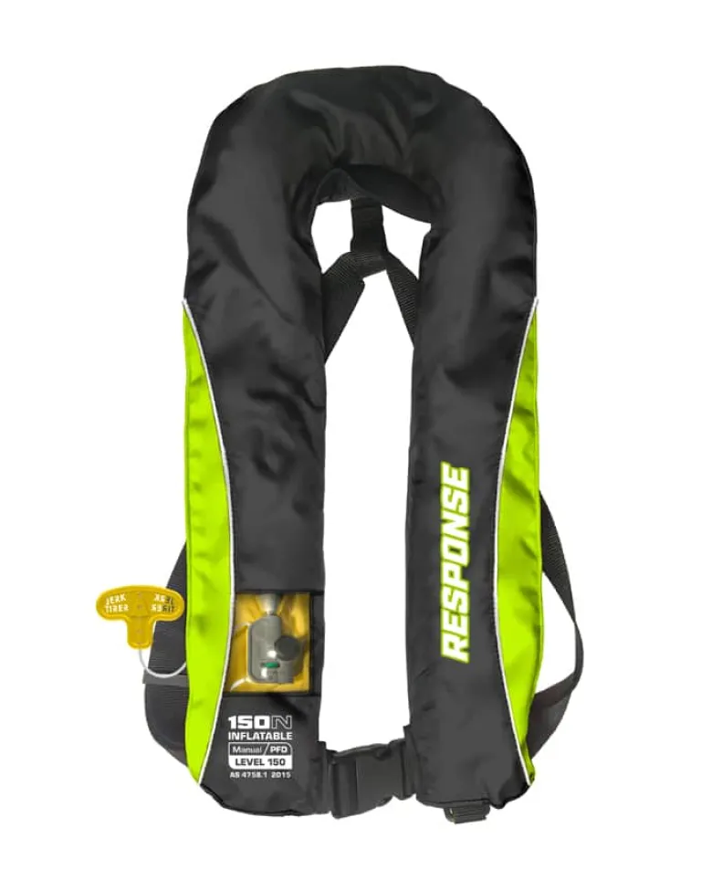 Response Safety And Inflatable PFDs|Flies<Manual Inflatable PFD Adult Green