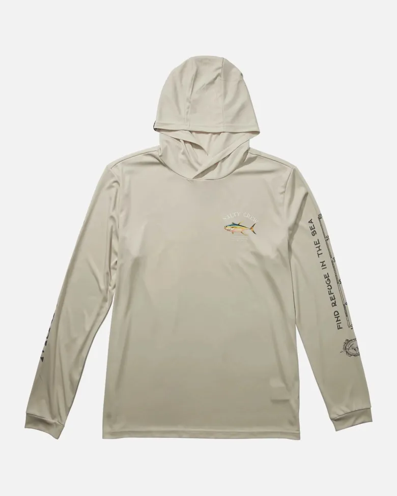Salty Crew Long Sleeve Shirts Mens|Flies<Ahi Mount Hood Sunshirt Natural