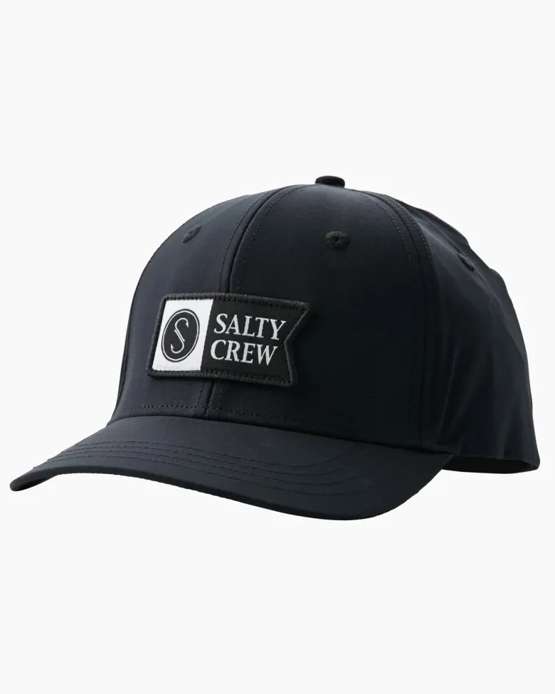 Salty Crew Hats And Headwear|Flies<Alpha Flag Elastic 6 Panel Cap Black