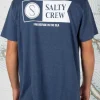 Salty Crew Fishing Apparel|Flies<Alpha SS Tee Navy