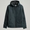 Salty Crew Jackets And Jumpers|Flies<Anchor Quilted Zip Fleece Coal Black