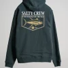 Salty Crew Jackets And Jumpers|Flies<Angler Sherpa Zip Hoodie Coal Black