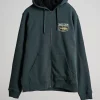 Salty Crew Jackets And Jumpers|Flies<Angler Sherpa Zip Hoodie Coal Black