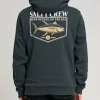 Salty Crew Jackets And Jumpers|Flies<Angler Sherpa Zip Hoodie Coal Black