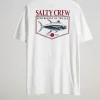 Salty Crew Short Sleeve Shirts Mens|Flies<Angler Standard Tee White