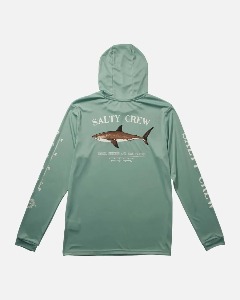 Salty Crew Long Sleeve Shirts Mens|Flies<Bruce Hood Sunshirt Mackerel
