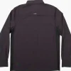 Salty Crew Long Sleeve Shirts Mens|Flies<Charter LS Tech Woven Tee Black
