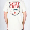 Salty Crew Short Sleeve Shirts Mens|Flies<Current SS Tee White