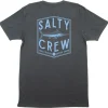 Salty Crew Short Sleeve Shirts Mens|Flies<Fishery Standard S/S Tee Charcoal Heather