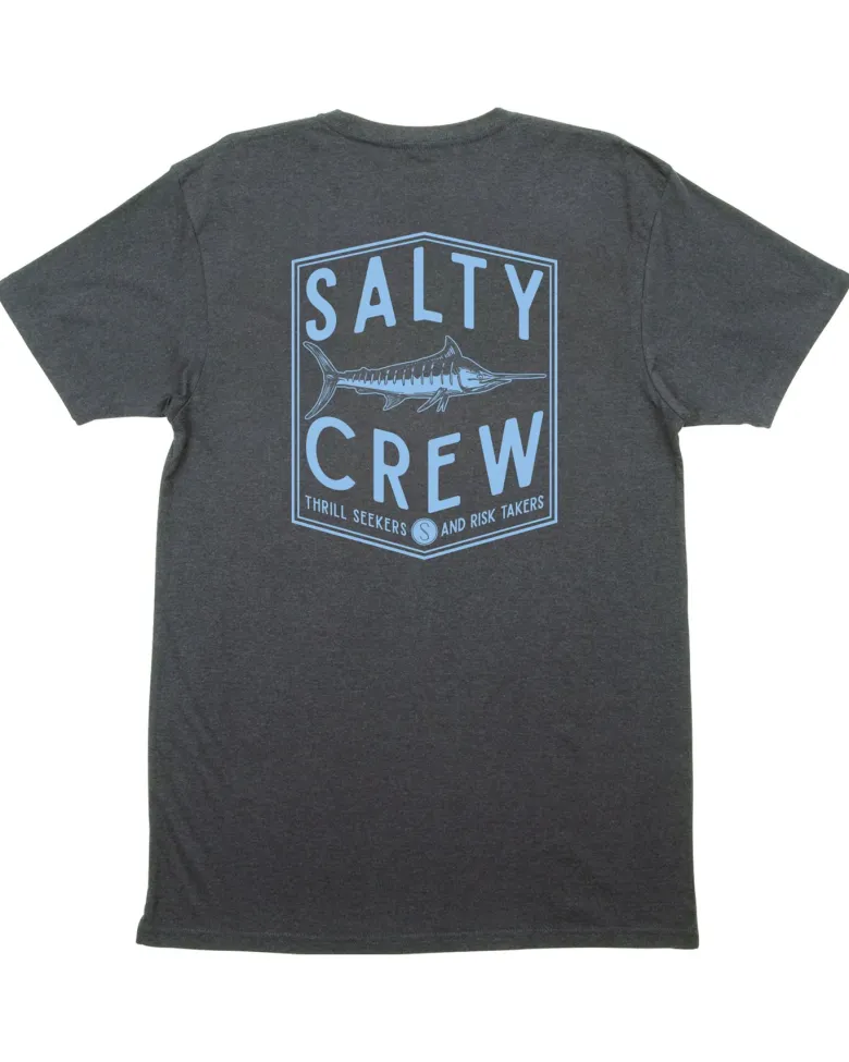 Salty Crew Short Sleeve Shirts Mens|Flies<Fishery Standard S/S Tee Charcoal Heather