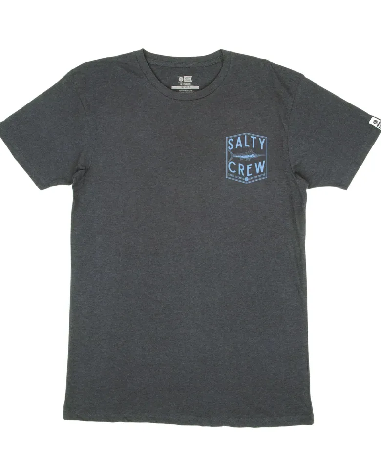 Salty Crew Short Sleeve Shirts Mens|Flies<Fishery Standard S/S Tee Charcoal Heather