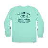 Salty Crew Long Sleeve Shirts Mens|Flies<Fishmonger LS Tech Tee Seafoam