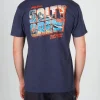 Salty Crew Short Sleeve Shirts Mens|Flies<Greetings Premium SS Tee Navy Heather