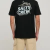 Salty Crew Short Sleeve Shirts Mens|Flies<Hook Up Premium S/S Tee Black
