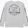 Salty Crew Long Sleeve Shirts Mens|Flies<Lateral Line Sunshirt Boys Silver