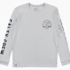 Salty Crew Long Sleeve Shirts Mens|Flies<Lateral Line Sunshirt Boys Silver