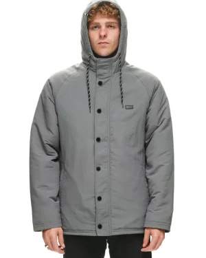 Salty Crew Jackets And Jumpers|Flies<Long Shore Parka Jacket Dark Slate