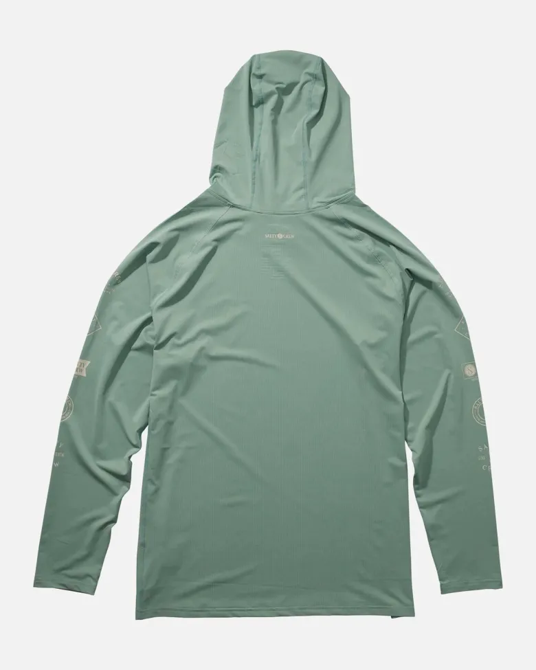Salty Crew Long Sleeve Shirts Mens|Flies<Palomar Perforated Hood Mackerel