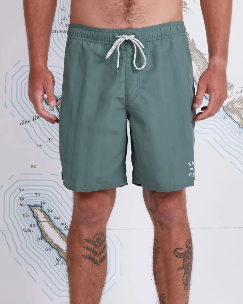Salty Crew Shorts, Pants And Waders|Flies<Quiver Elastic Boardshort Fatigue Green