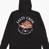 Salty Crew Long Sleeve Shirts Mens|Flies<Snap Attack Hooded Sunshirt Black