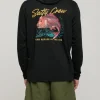 Salty Crew Long Sleeve Shirts Mens|Flies<Snapper Hood Sunshirt Black