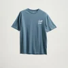 Salty Crew Short Sleeve Shirts Mens|Flies<Snapper Premium SS Tee Slate