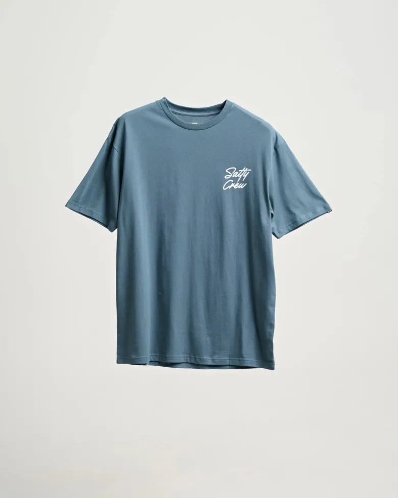 Salty Crew Short Sleeve Shirts Mens|Flies<Snapper Premium SS Tee Slate