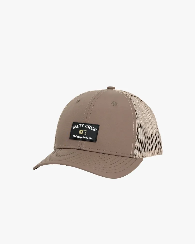 Salty Crew Hats And Headwear|Flies<Steadfast Retro Trucker Brown