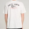Salty Crew Short Sleeve Shirts Mens|Flies<Surf Club Premium Tee White