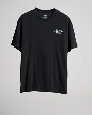 Salty Crew Short Sleeve Shirts Mens|Flies<Surf Club Premium Tee Black