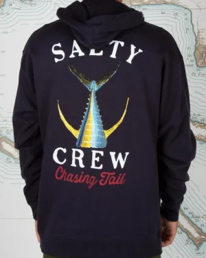 Salty Crew Jackets And Jumpers|Flies<Tailed Hood Fleece Jumper Navy