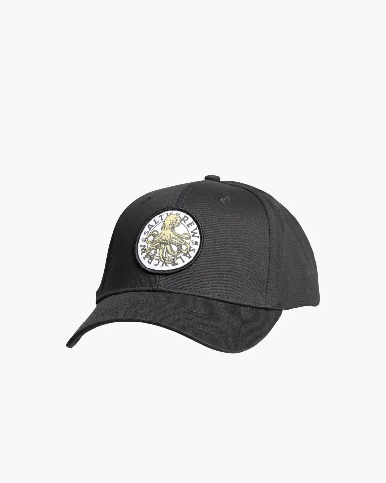 Salty Crew Hats And Headwear|Flies<Tentacles 6 Panel Cap Black