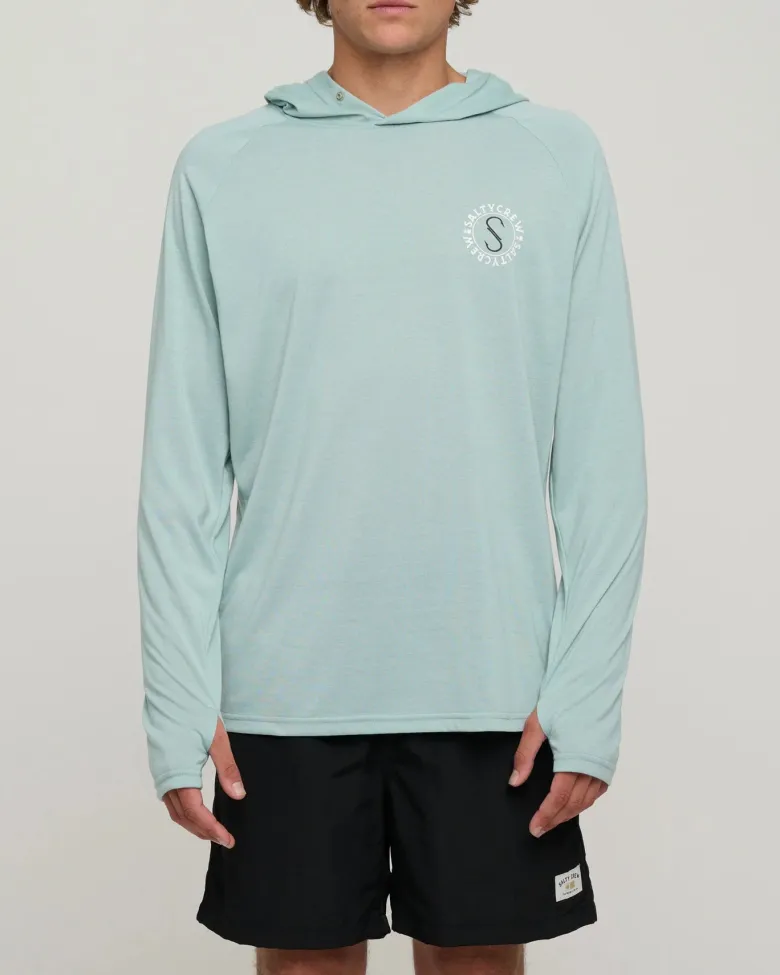 Salty Crew Long Sleeve Shirts Mens|Flies<Tentacles Hood Sunshirt Mackerel