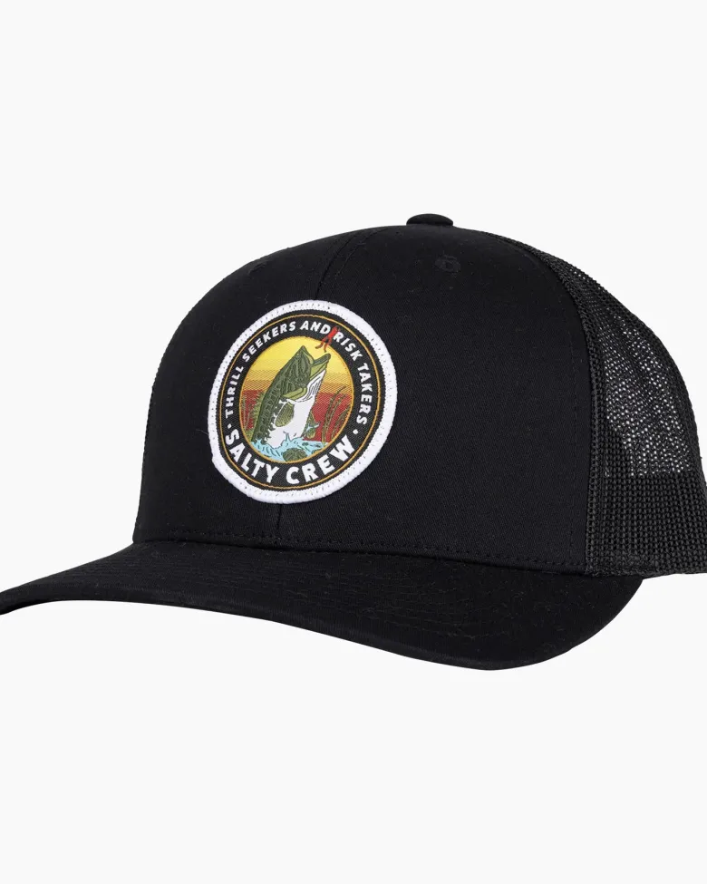 Salty Crew Hats And Headwear|Flies<Toads Retro Trucker Hat Black