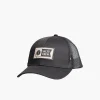 Salty Crew Hats And Headwear|Flies<Topstitch Retro Trucker Black