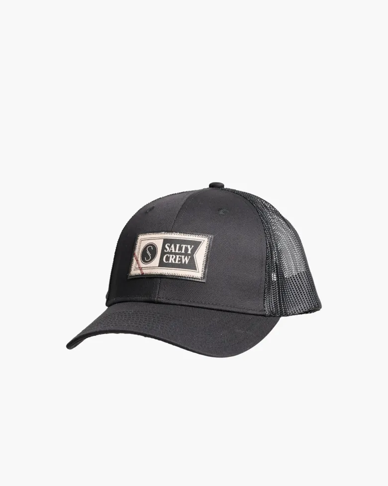 Salty Crew Hats And Headwear|Flies<Topstitch Retro Trucker Black