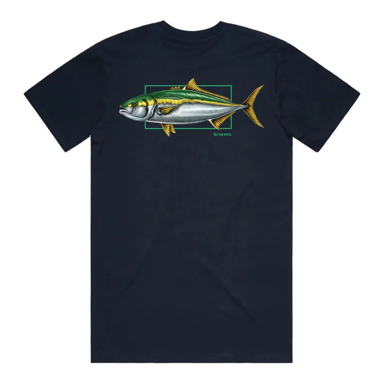 Simms Short Sleeve Shirts Mens|Flies<Artist Tee Kingfish Fish it Well