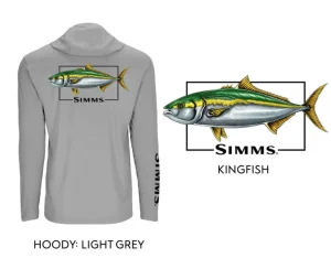 Simms Long Sleeve Shirts Mens|Flies<Graphic Solartech Hoody Kingfish