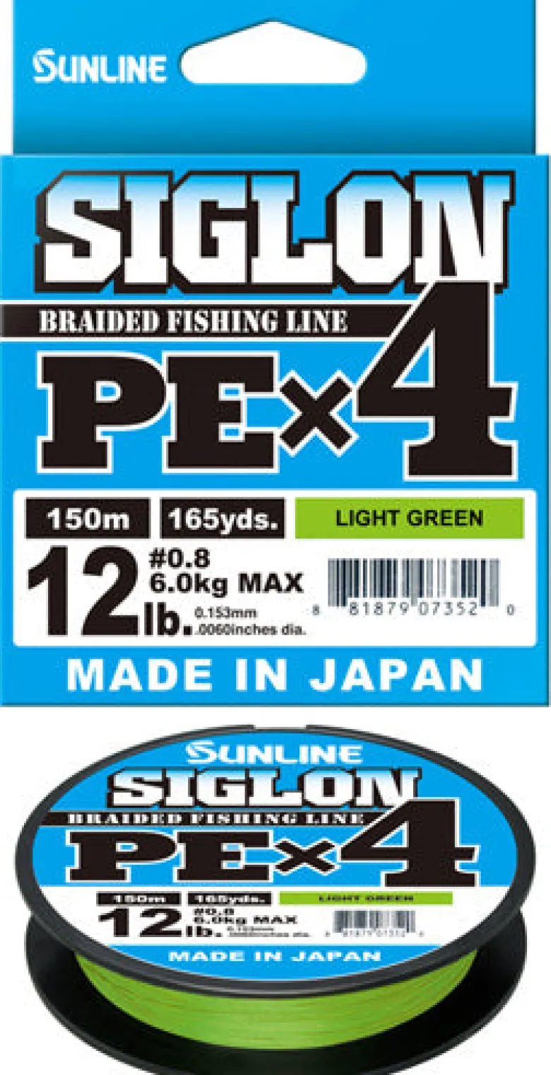 Sunline Flies|Fishing Lines<Siglon PEX4 Green 150m