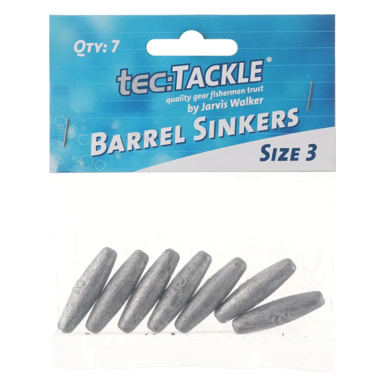 Tec Tackle Sinkers|Flies<Tectackle Barrel Sinker