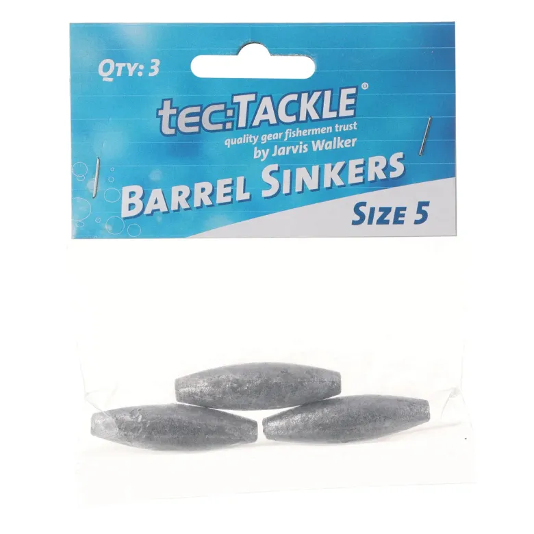 Tec Tackle Sinkers|Flies<Tectackle Barrel Sinker
