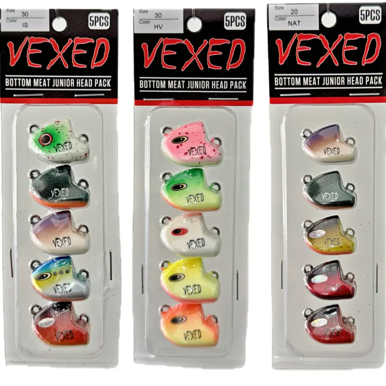 Vexed Vexed Hybrid Jigs|Flies<Bottom Meat Junior Spare Head 5-pack