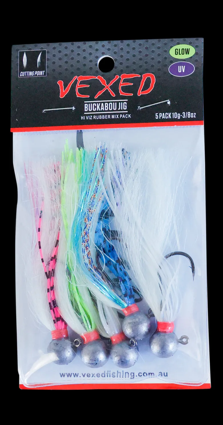 Vexed Lead Head Jig Lures|Flies<Buckabou Jig 5-pack