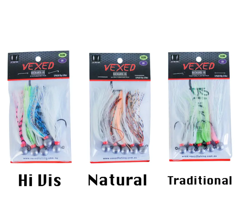 Vexed Lead Head Jig Lures|Flies<Buckabou Jig 5-pack