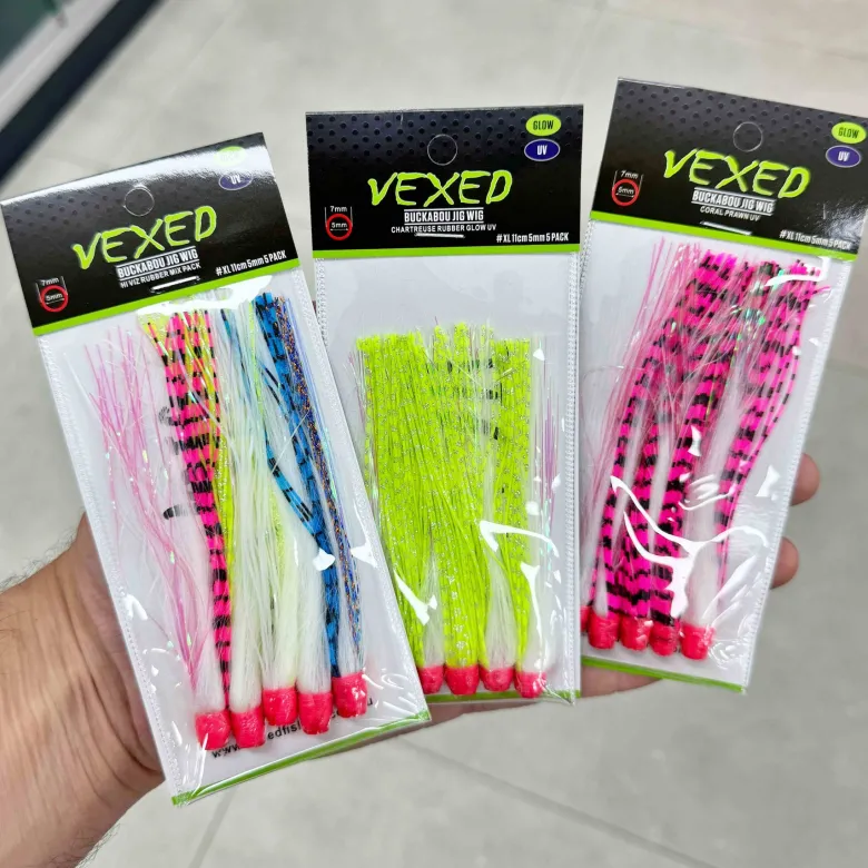 Vexed Lead Head Jig Lures|Flies<Buckabou Jig Wig 5-pack