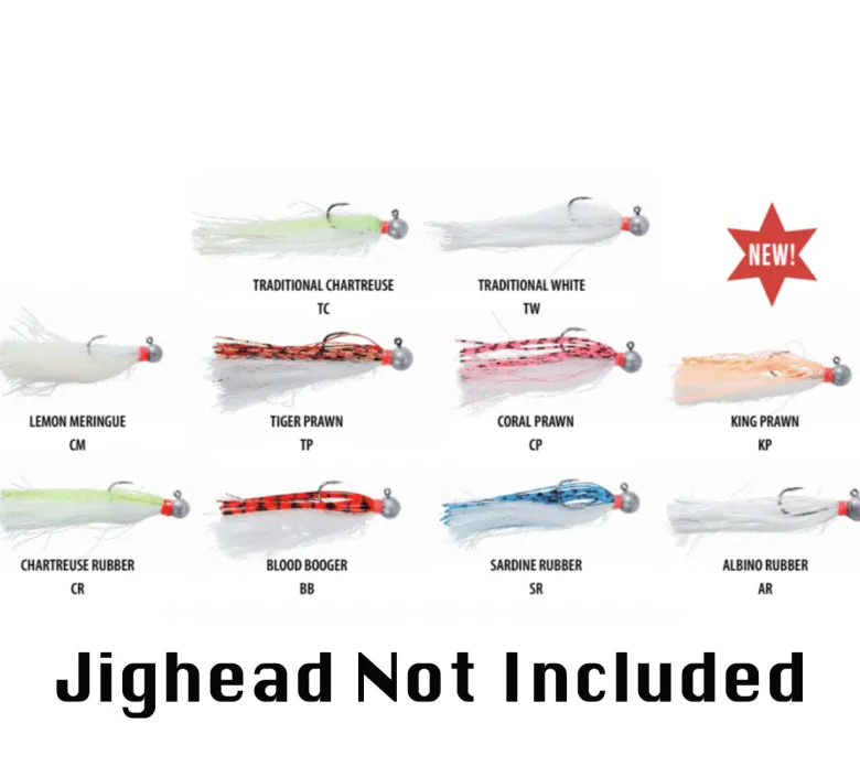 Vexed Lead Head Jig Lures|Flies<Buckabou Jig Wig 5-pack