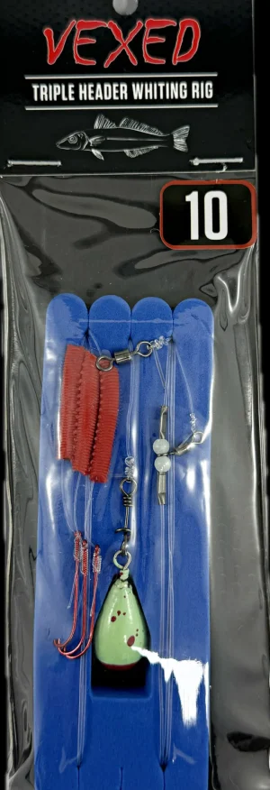 Vexed Pre-made Rigs|Flies<Double Header Whiting Rig